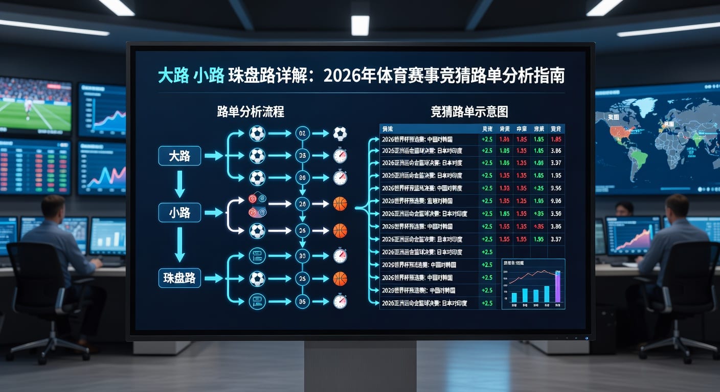 大路小路珠盘路：2026世界杯足球盘口判断秘籍