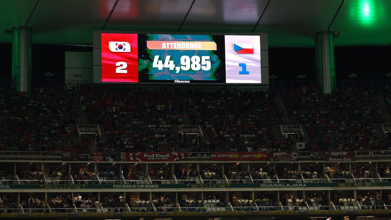 FIFA为韩捷世界杯比赛上座人数辩护，空座照引争议